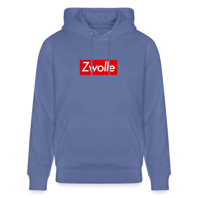 Zwolle hoodie. Uniseks bio-hoodie. - blauw