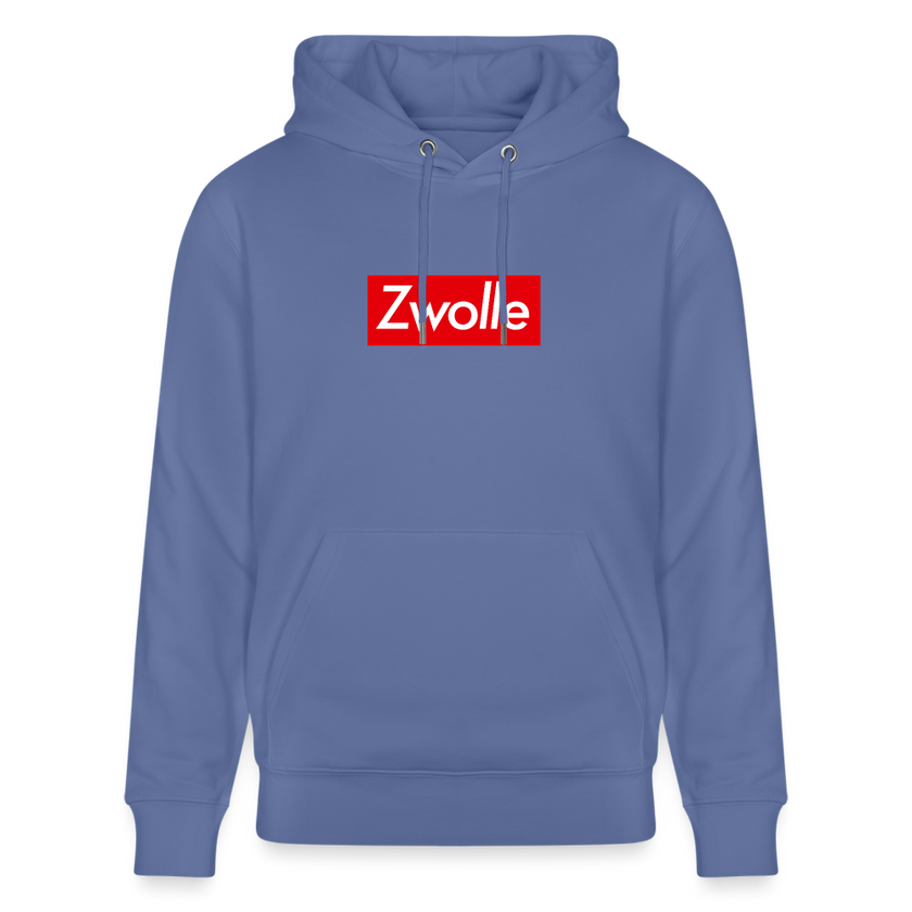 Zwolle hoodie. Uniseks bio-hoodie. - blauw