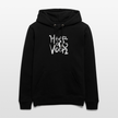 Witte letters Heerenveen trui. Uniseks bio-hoodie. - zwart