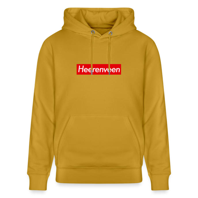 Heerenveen hoodie. Uniseks bio-hoodie. - oker