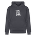 Witte letters Rotterdam trui. Uniseks bio-hoodie. - indigo