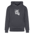 Witte letters Utrecht trui. Uniseks bio-hoodie. - indigo