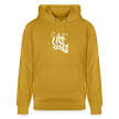 Witte letters Utrecht trui. Uniseks bio-hoodie. - oker