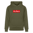 Arnhem hoodie. Uniseks bio-hoodie. - kakigroen