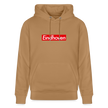 Eindhoven hoodie. Uniseks bio-hoodie. - Latte