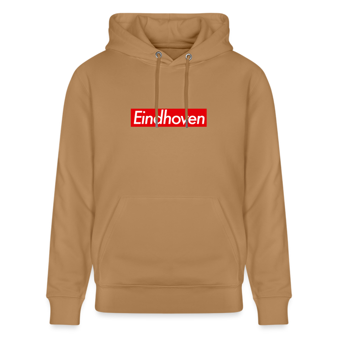 Eindhoven hoodie. Uniseks bio-hoodie. - Latte