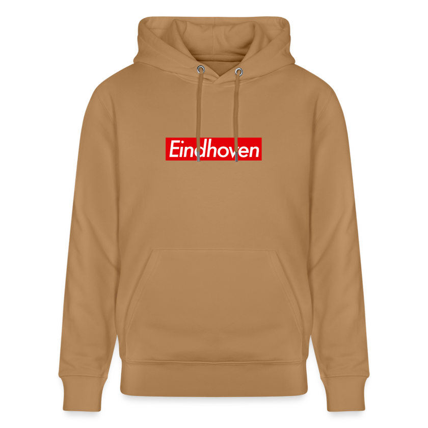 Eindhoven hoodie. Uniseks bio-hoodie. - Latte