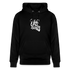 Witte letters Utrecht trui. Uniseks bio-hoodie. - zwart