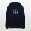 Witte letters Volendam hoodie. Uniseks bio-hoodie. - marine