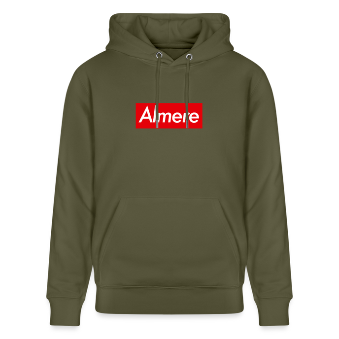 Almere hoodie. Uniseks bio-hoodie. - kakigroen