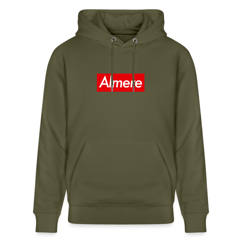 Almere hoodie. Uniseks bio-hoodie. - kakigroen