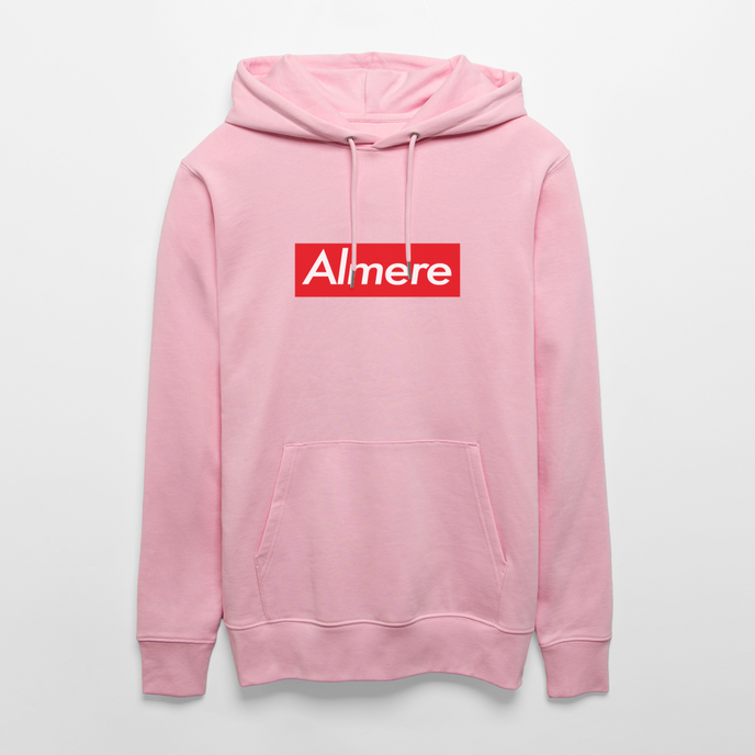 Almere hoodie. Uniseks bio-hoodie. - lichtroze