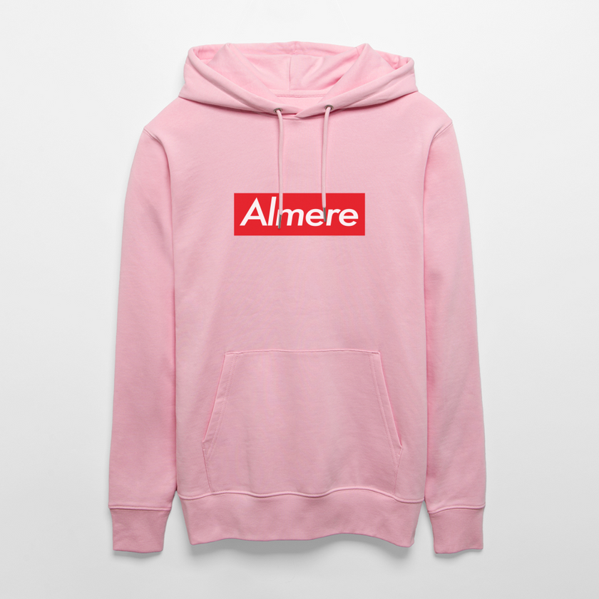 Almere hoodie. Uniseks bio-hoodie. - lichtroze