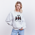 Three cool little birds Amsterdam Uniseks oversize bio-sweater - wit