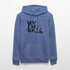 Boefjes Deventer. Uniseks bio-hoodie. - blauw