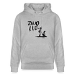 Boefjes Zwolle. Uniseks bio-hoodie. - grijs gemêleerd