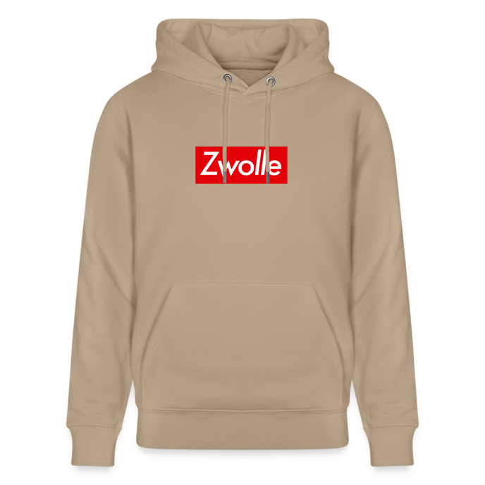 Zwolle hoodie. Uniseks bio-hoodie. - beige