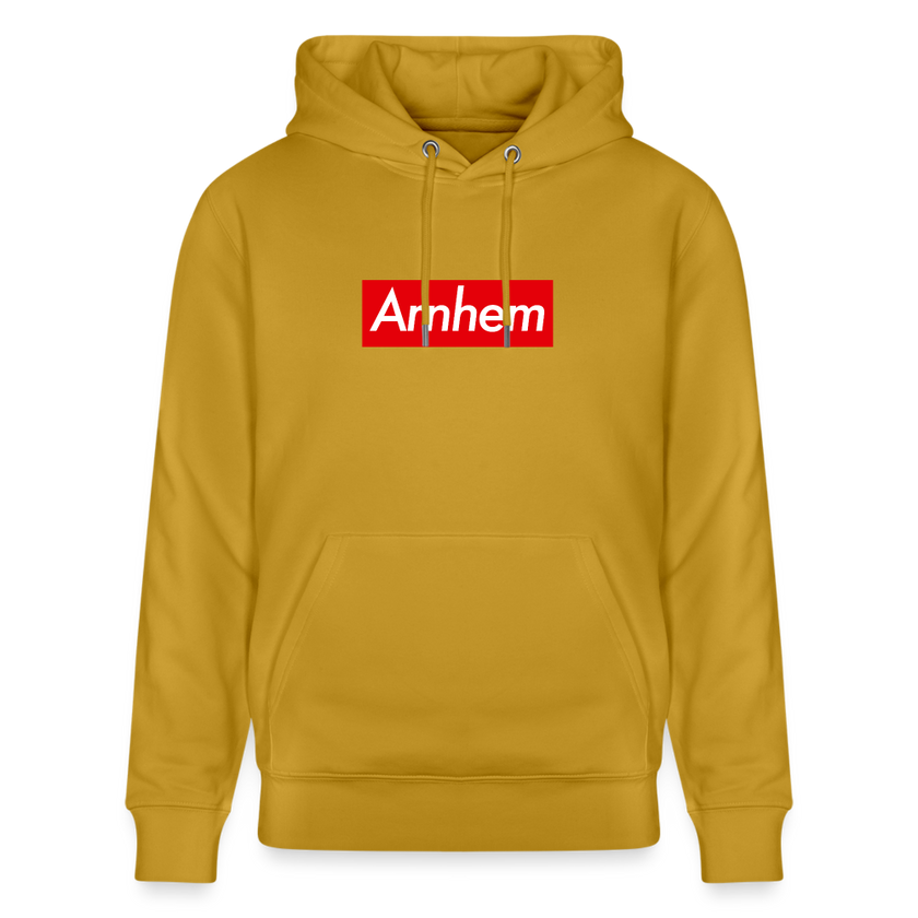 Arnhem hoodie. Uniseks bio-hoodie. - oker