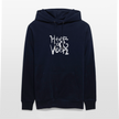 Witte letters Heerenveen trui. Uniseks bio-hoodie. - marine