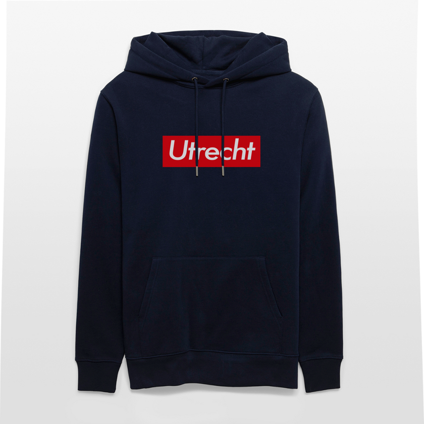 Utrecht hoodie. Uniseks bio-hoodie. - marine