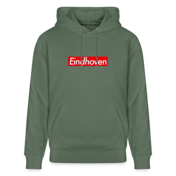 Eindhoven hoodie. Uniseks bio-hoodie. - dennengroen