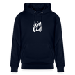 Witte letters Almelo trui. Uniseks bio-hoodie. - marine