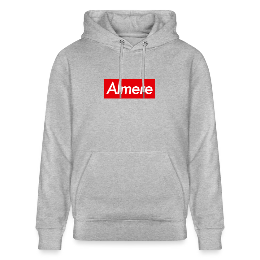 Almere hoodie. Uniseks bio-hoodie. - grijs gemêleerd