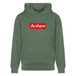 Arnhem hoodie. Uniseks bio-hoodie. - dennengroen