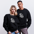 Witte letters Twente trui. Uniseks oversize bio-sweater. - zwart