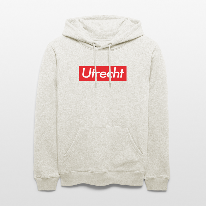 Utrecht hoodie. Uniseks bio-hoodie. - beige gemêleerd