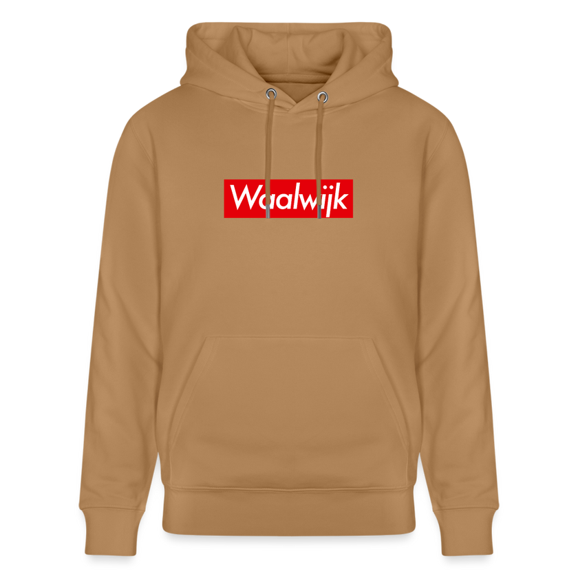 Waalwijk hoodie. Uniseks bio-hoodie. - Latte