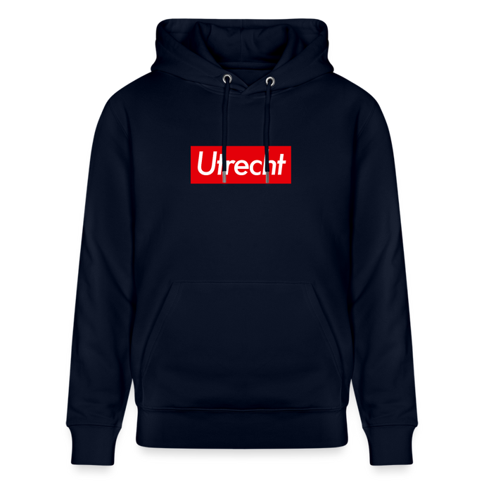 Utrecht hoodie. Uniseks bio-hoodie. - marine