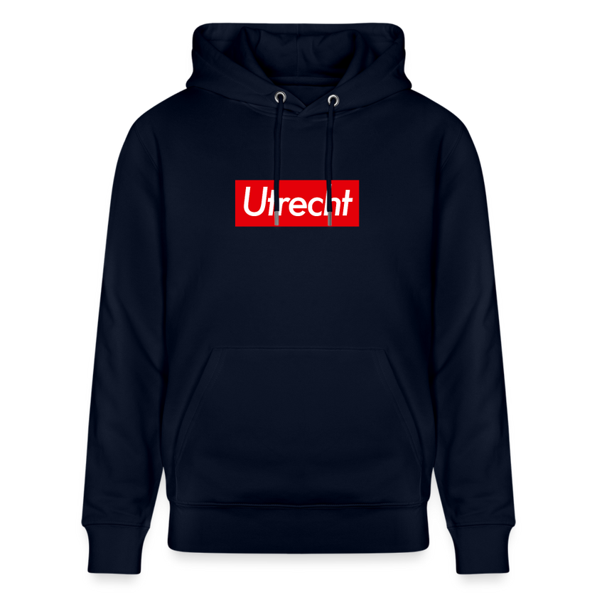 Utrecht hoodie. Uniseks bio-hoodie. - marine