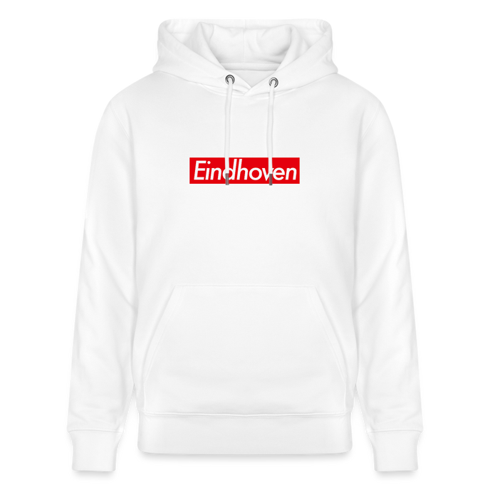 Eindhoven hoodie. Uniseks bio-hoodie. - wit