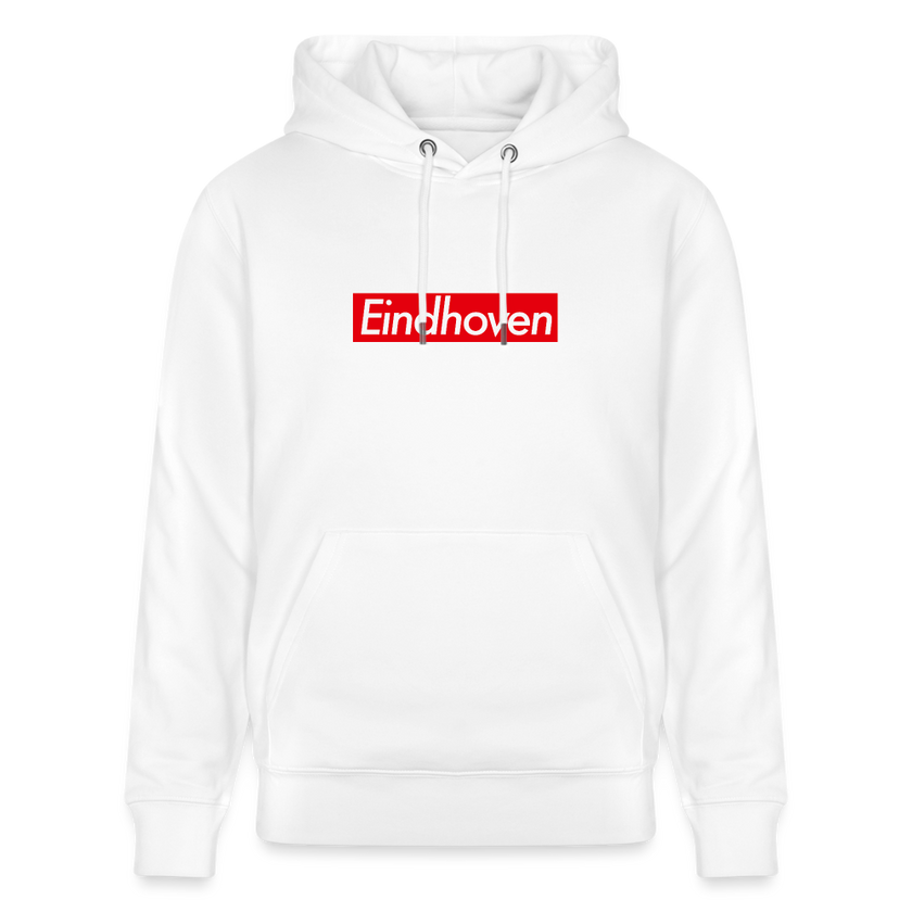 Eindhoven hoodie. Uniseks bio-hoodie. - wit