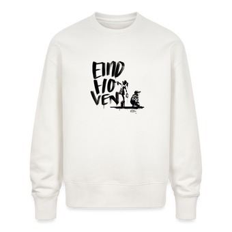 Boefjes Eindhoven. Uniseks oversize bio-sweater. - OFF WHITE