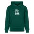 Witte letters Rotterdam trui. Uniseks bio-hoodie. - forest