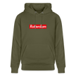 Rotterdam hoodie. Uniseks bio-hoodie. - kakigroen