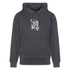 Witte letters Sittard trui. Uniseks bio-hoodie. - indigo