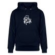 Witte letters Alkmaar trui. Uniseks bio-hoodie. - marine