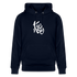 Witte letters Twente trui. Uniseks bio-hoodie. - marine