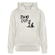 Boefjes Zwolle. Uniseks bio-hoodie. - beige gemêleerd