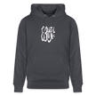 Witte letters Waalwijk hoodies. Uniseks bio-hoodie. - indigo