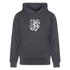 Witte letters Waalwijk hoodies. Uniseks bio-hoodie. - indigo