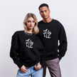 Witte letters Zwolle trui. Uniseks oversize bio-sweater. - zwart