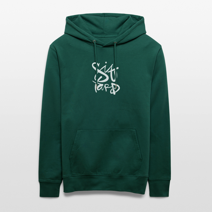 Witte letters Sittard trui. Uniseks bio-hoodie. - forest