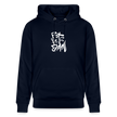 Witte letters Rotterdam trui. Uniseks bio-hoodie. - marine