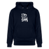 Witte letters Rotterdam trui. Uniseks bio-hoodie. - marine