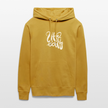 Witte letters Utrecht trui. Uniseks bio-hoodie. - oker