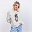 90 minuten lang. Trui Unisex Oversize Organic Sweatshirt - OFF WHITE